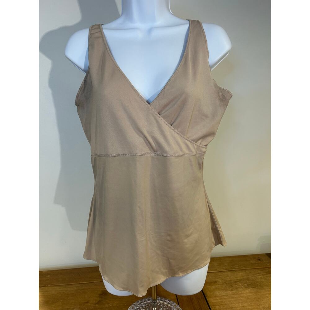 SPANX Sz 1X Tan Tank Underlayer Compression Shirt
